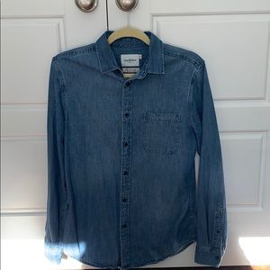 Mid-wash Denim Shirt